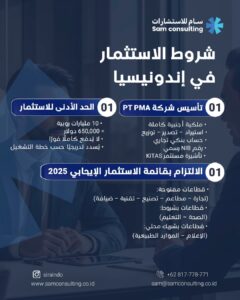 شروط الاستثمار في اندونيسيا