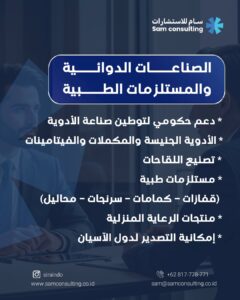 الاستثمار في الصناعات الدوائية في اندونيسيا