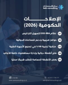 الإصلاحات الحكومية التي تسهّل الاستثمار الصحي