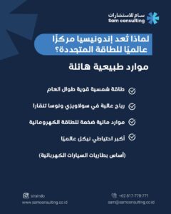 لماذا اندونيسيا مركزا عالميا للطاقة